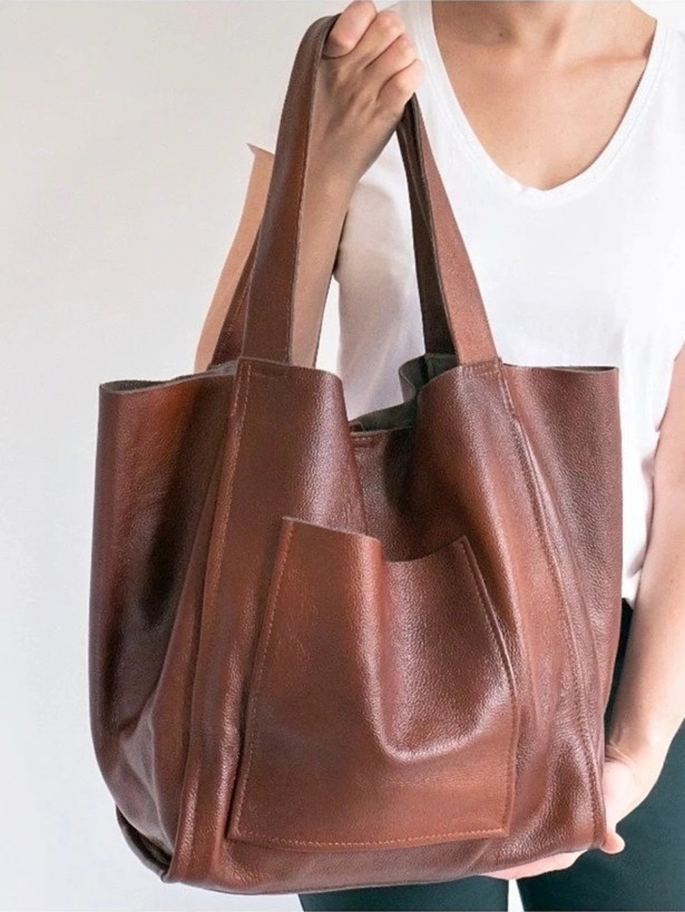 Brown Leather Tote